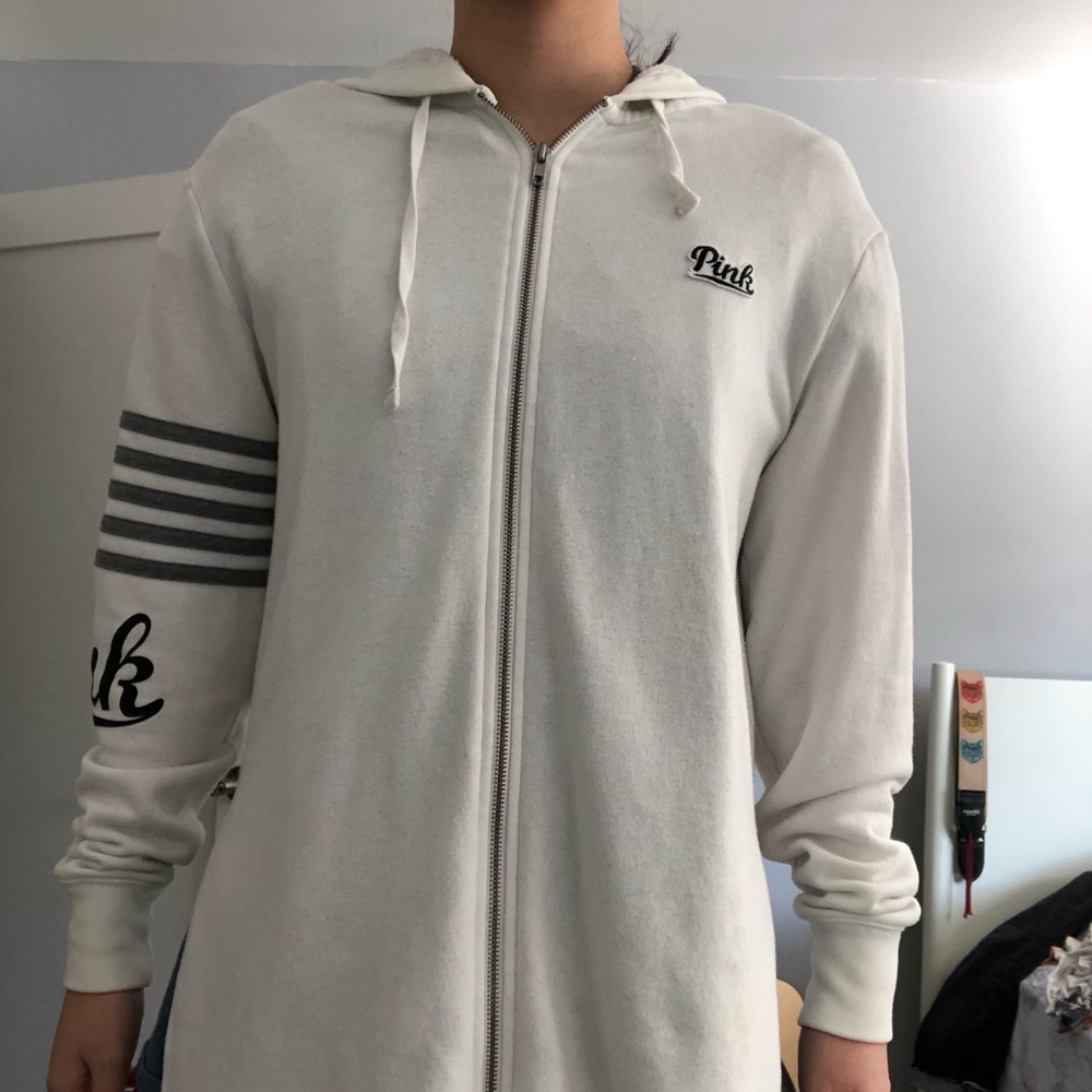 White jacket from Pink